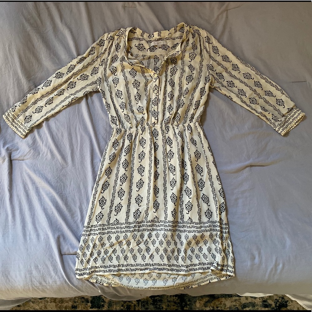 Loft Off-White Cinch Dress - Size M